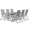 vidaXL Ensemble &agrave; manger de jardin 7 pcs Bois d'acacia solide