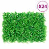 vidaXL Cl&ocirc;ture feuilles de foug&egrave;re artificielles 24 pcs vert 40x60 cm