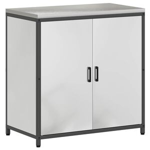 vidaXL Rangement de cuisine avec &eacute;tag&egrave;re Argent 60 x 50 x 92 cm Acier