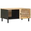 vidaXL Table basse Naturel 80 x 50 x 40 cm Bois de mangue massif