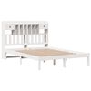 vidaXL Lit biblioth&egrave;que sans matelas blanc 140x190 cm bois pin massif