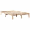 vidaXL Lit bibliothèque sans matelas 135x190 cm bois de pin massif
