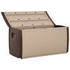vidaXL R&eacute;cipient de stockage Beige et marron 122x56x63 cm
