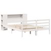 vidaXL Lit bibliothèque sans matelas blanc 140x190 cm bois pin massif