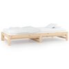 vidaXL Lit coulissant sans matelas 2x(90x190) cm Bois de pin massif