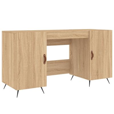 vidaXL Bureau chêne sonoma 140x50x75 cm bois d'ingénierie