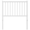 vidaXL T&ecirc;te de lit de remplacement m&eacute;tal blanc 80 cm
