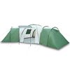 vidaXL Tente familiale &agrave; d&ocirc;me 12 personnes vert imperm&eacute;able