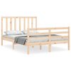 vidaXL Cadre de lit sans matelas bois de pin massif