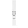 vidaXL Cabinet de salle de bain Blanc brillant 31,5 x 33 x 190 cm