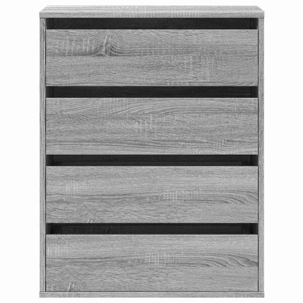 vidaXL Commode d'angle sonoma gris 60x41x76 cm bois d'ing&eacute;nierie