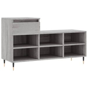 vidaXL Armoire &agrave; chaussures Sonoma gris 102x36x60 cm Bois d'ing&eacute;nierie