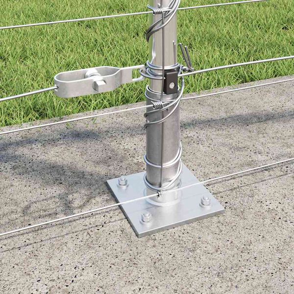 vidaXL Poteau de cl&ocirc;ture. Galvanis&eacute; 50 x 1,2 m Acier