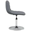 vidaXL Chaise pivotante de salle &agrave; manger Gris clair Tissu
