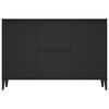 vidaXL Buffet noir 102x35x70 cm bois d&rsquo;ing&eacute;nierie