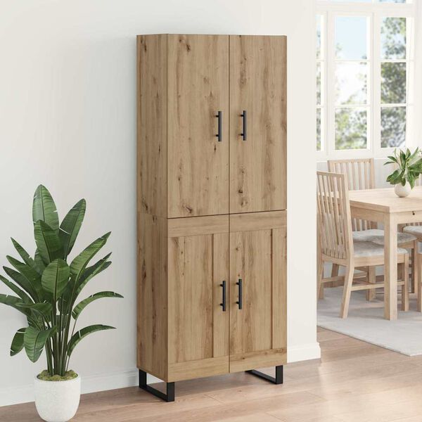 vidaXL Haut Armoire 2 pcs Ch&ecirc;ne artisanal 69,5 x 34 x 180 cm