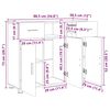 vidaXL Cabinet en Bois avec tiroir Ch&ecirc;ne Sonoma 88,5 x 30,5 x 73 cm