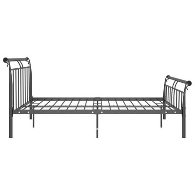 vidaXL Cadre de lit sans matelas noir métal 200x200 cm