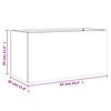 vidaXL Jardini&egrave;re argent&eacute; 62x30x29 cm acier galvanis&eacute;