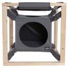 Quapas! Lit pour chats avec hamac Catcube Gris M 54x54x54 cm