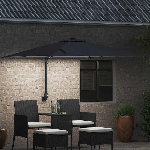 vidaXL Parasol de jardin Anthracite 248,5 x 247,5 x 160 cm