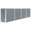 vidaXL Jardini&egrave;re 320x40x77 cm Acier galvanis&eacute; Gris