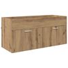 vidaXL Armoire d'&eacute;vier Ch&ecirc;ne artisanal Bois d'ing&eacute;nierie