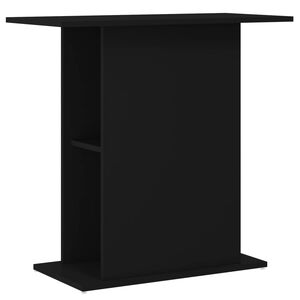 vidaXL Support pour aquarium noir 75x36x72,5 cm bois d'ing&eacute;nierie