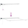 vidaXL Auvent Rétractable Rouge et Blanc 300 x 250 cm Tissu et acier