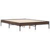 vidaXL Cadre de lit sans matelas ch&ecirc;ne marron 120x200 cm