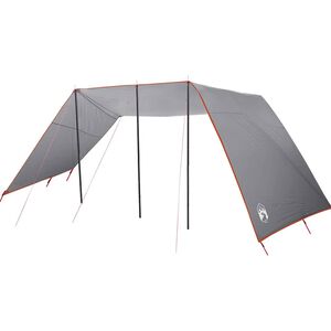 vidaXL Tarp r&eacute;sistant &agrave; l'eau Gris et orange 402 x 240 x 230 cm