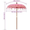 vidaXL Parasol balinais Rose 185 x 185 x 260 cm