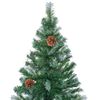 vidaXL Sapin de No&euml;l artificiel avec 300 LED Vert 210 cm PVC et Acier