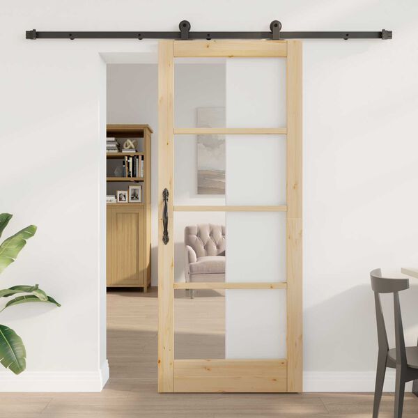 vidaXL Porte coulissante ORKDAL Naturel 83 x 202 cm