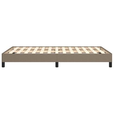 vidaXL Cadre de lit sans matelas taupe 120x200 cm tissu