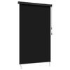 vidaXL Store enrouleur Noir 180 x 250 cm Tissu et Aluminium