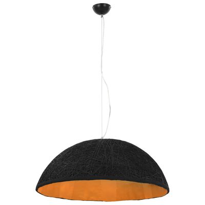 vidaXL Lampe suspendue Noir et doré Ø70 cm E27