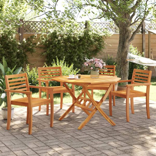 vidaXL Chaises de jardin lot de 4 59x55x85 bois massif d'acacia