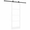 vidaXL Porte coulissante ORKDAL Blanc et Noir 83 x 211 cm
