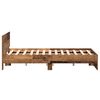 vidaXL Cadre de lit Bois Ancien 203 x 185 x 70 cm Bois d'ing&eacute;nierie