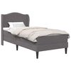 vidaXL Cadre de lit avec t&ecirc;te de lit Gris 80 x 200 cm Simili cuir