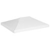 vidaXL Toile de toit de belv&eacute;d&egrave;re 270 g/m&sup2; 4x3 m Blanc