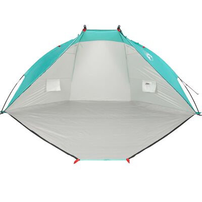vidaXL Tente de plage vert d'eau 268x223x125 cm 185T polyester