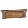 vidaXL Porte-manteau mural Naturel 70 x 10 x 20 cm Bois de teck massif