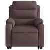 vidaXL Fauteuil inclinable marron fonc&eacute; tissu