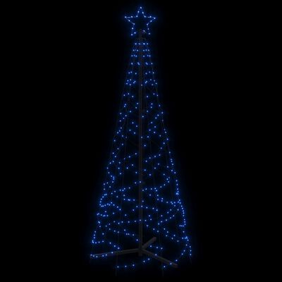 vidaXL Arbre de Noël cône 200 LED Bleues 70x180 cm