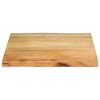 vidaXL Dessus de table 80x80x3,8 cm bord vivant bois massif manguier