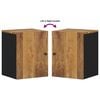 vidaXL Armoire de salle de bain murale 38x33x48cm bois massif manguier