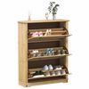 vidaXL Armoire &agrave; chaussures Corona 99x32x124,5 cm bois de pin massif