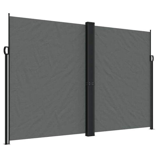 vidaXL Auvent lat&eacute;ral r&eacute;tractable Anthracite 220x1200 cm